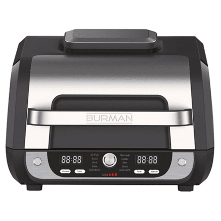 גריל חשמלי דיגיטלי ללא שמן Burman &lrm;Multigrill Pro Burman B6530