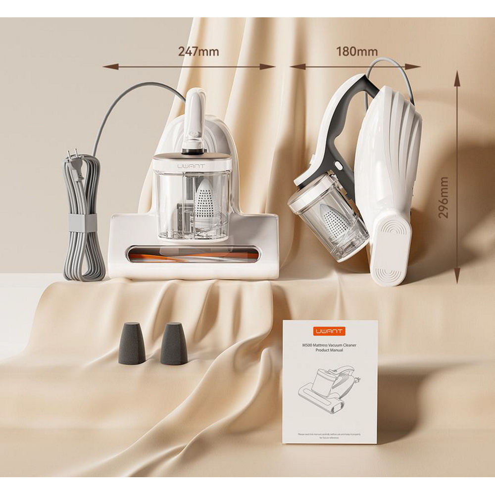 שואב מזרנים עוצמתי כולל טכנולוגיית ultrasonic משמיד קרדית האבק uwant