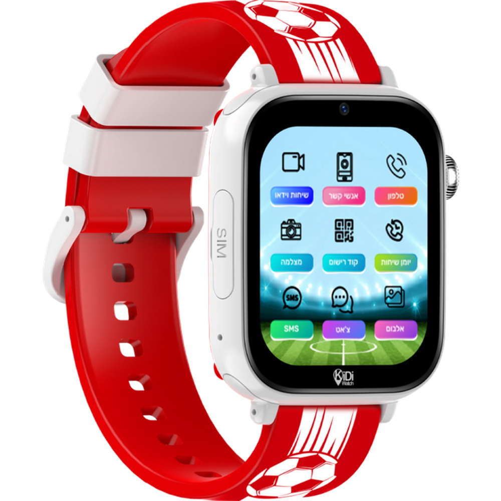 כדורגל אדום לבן kidiwatch