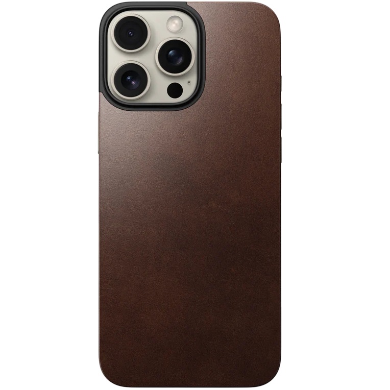 כיסוי עור מגנטי תומך magsafe עבור nomad iphone 16 pro max