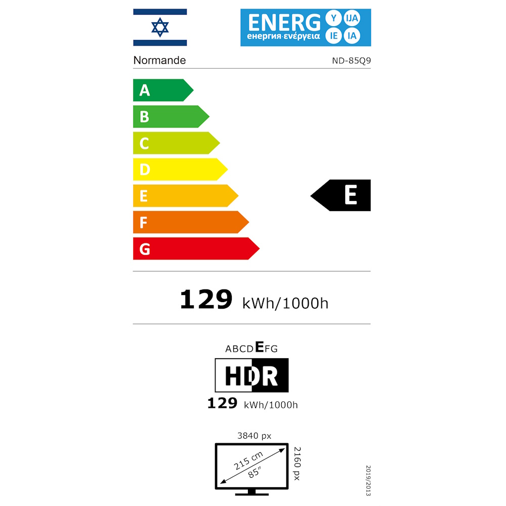 תווית אנרגיה - nd-85q9 normande