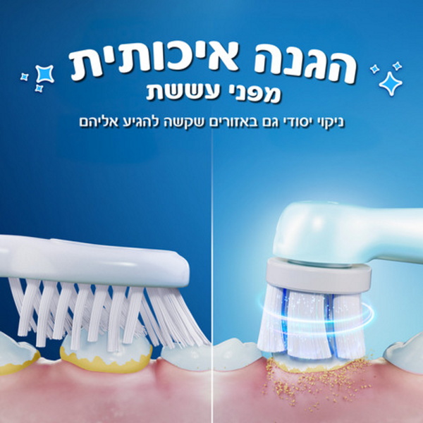 מברשת שיניים חשמלית נטענת לילדים oral-b