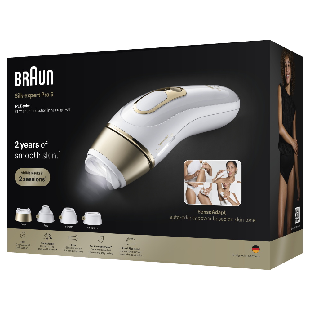 מסיר שיער בטכנולוגיית braun ipl
