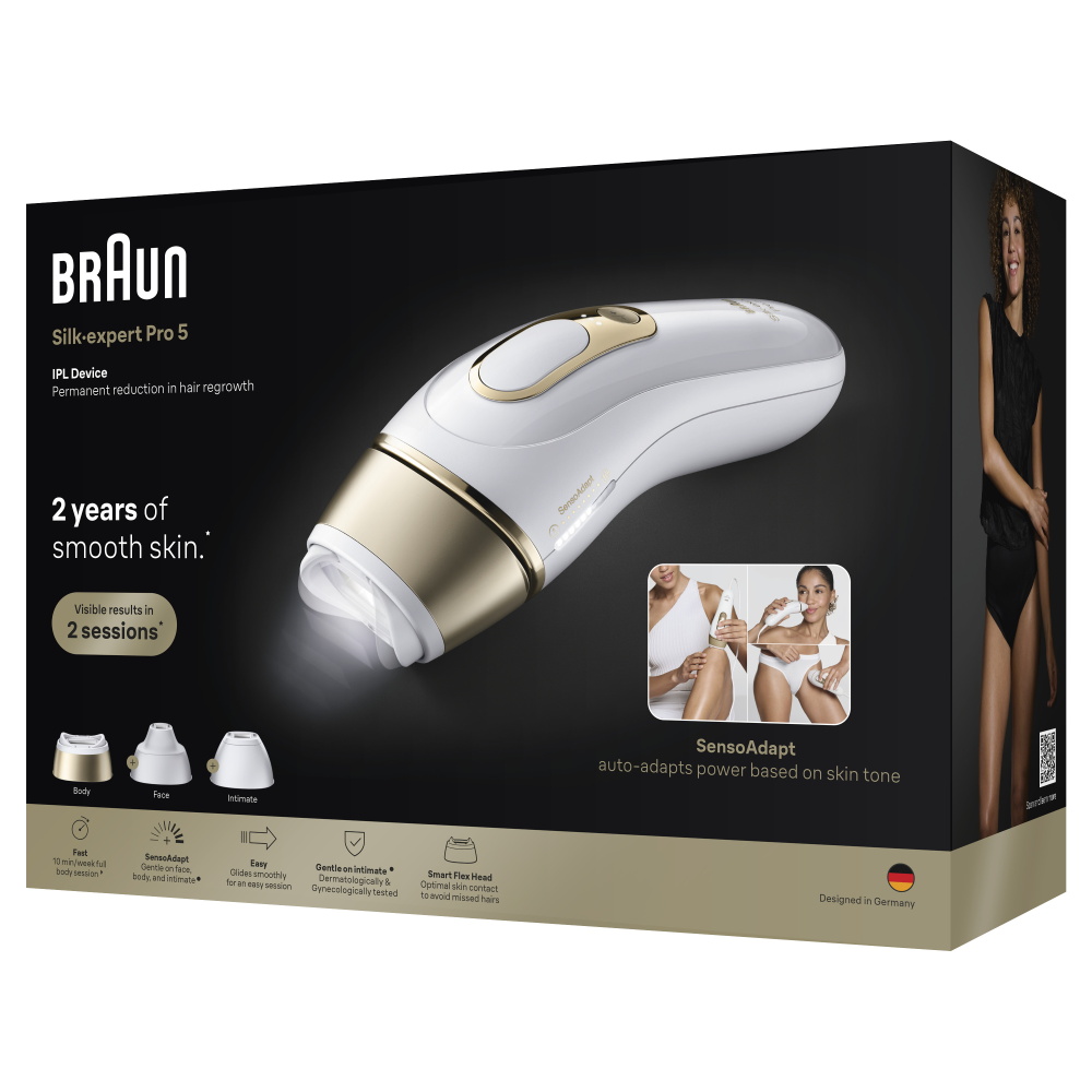 מסיר שיער בטכנולוגיית braun ipl