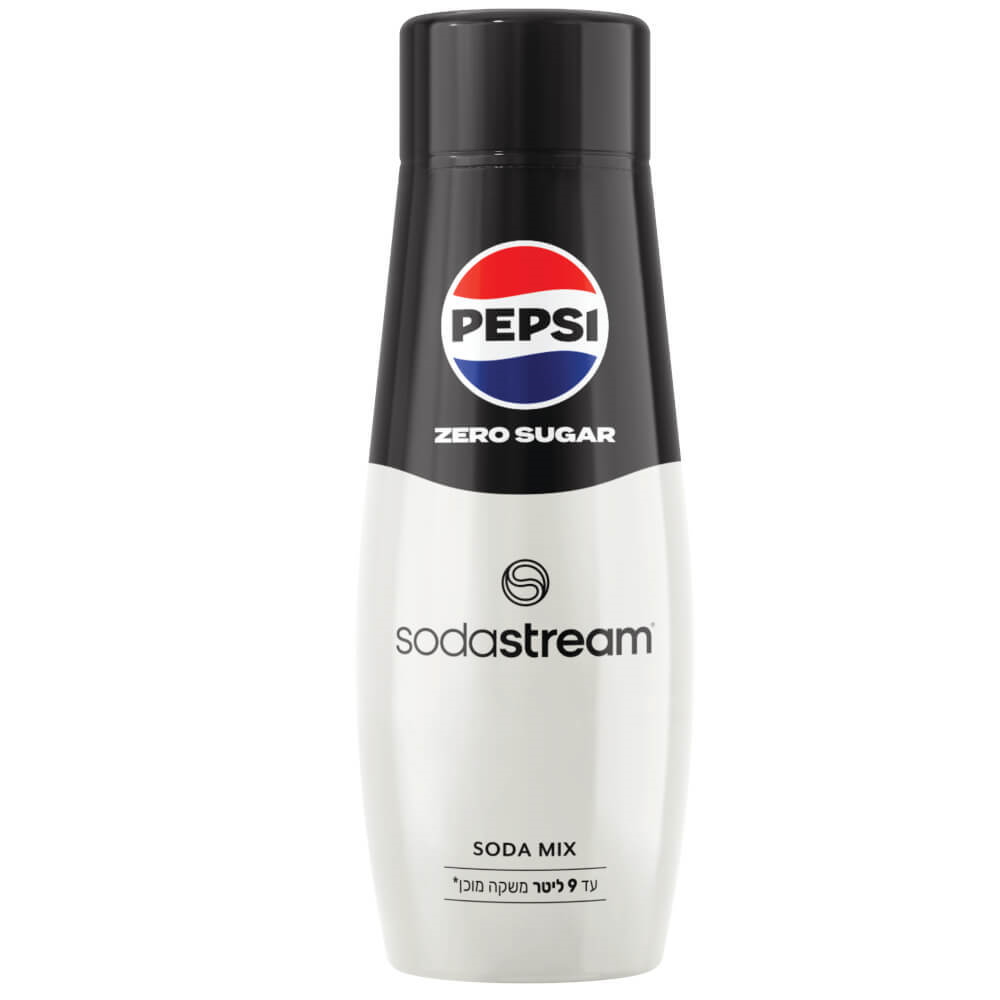 סירופ ליצירת משקה מוגז בטעם למכשירי SodaStream &lrm;Pepsi Zero - יחידה 440 מ"ל