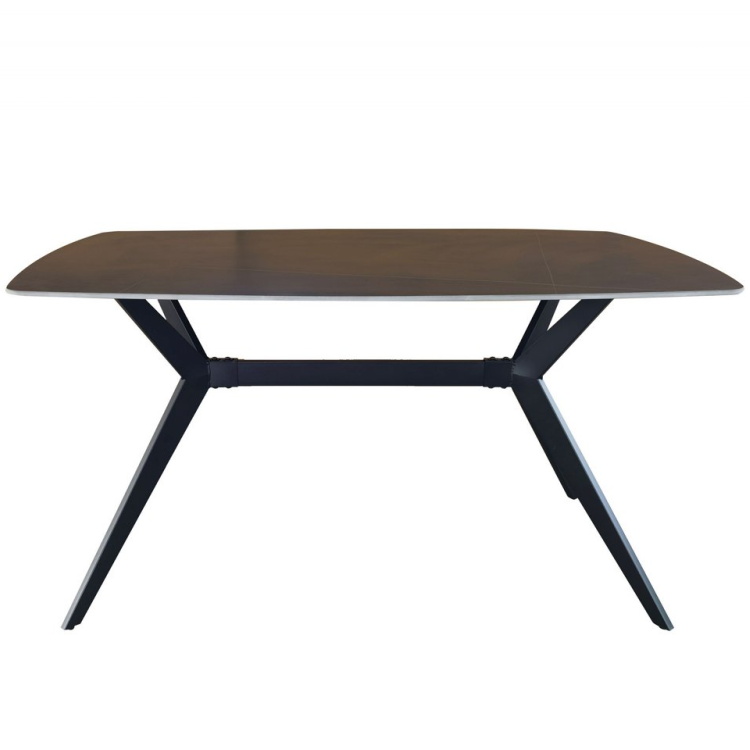 פינת אוכל מעוצבת כולל שולחן קרמיקה ו-6 כסאות tudo design