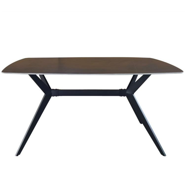 פינת אוכל מעוצבת כולל שולחן קרמיקה ו-6 כסאות tudo design