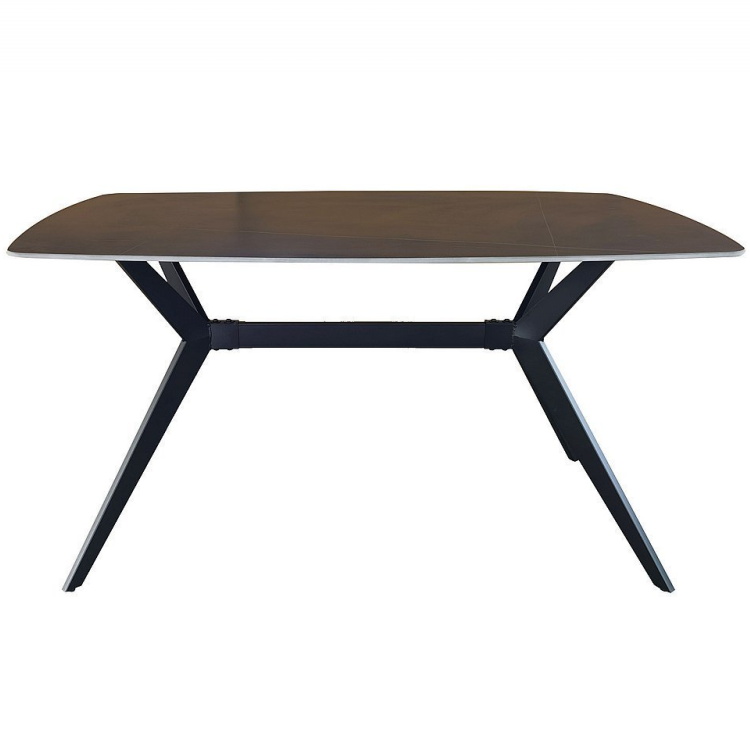 פינת אוכל מעוצבת כולל שולחן קרמיקה ו-6 כסאות tudo design