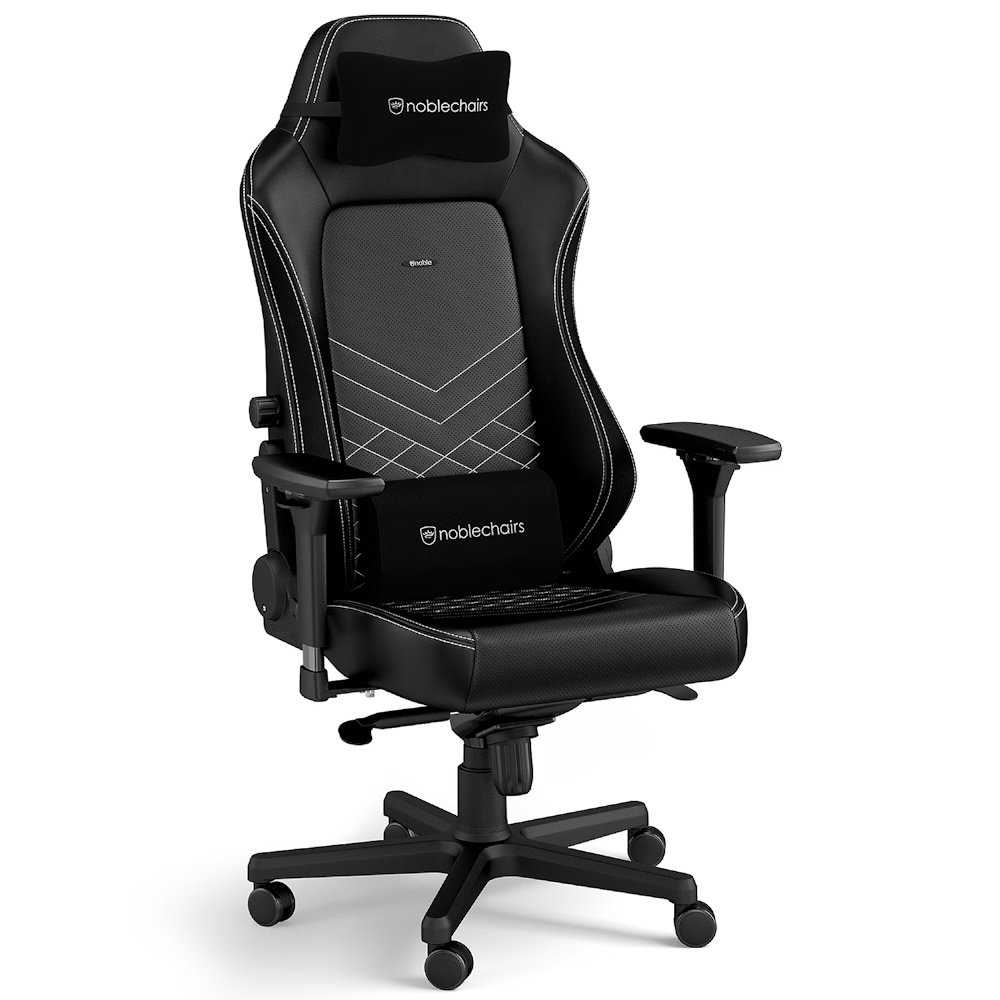 כיסא גיימינג Noblechairs &lrm;HERO Black/Platinum White