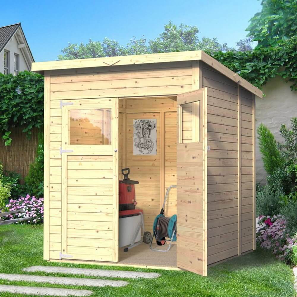 מחסן עץ לגינה GardenX &lrm;אינדהובן 66