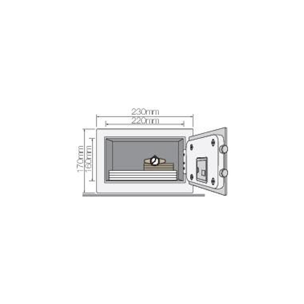 כספת דיגיטלית מיני 2.8 קג yale
