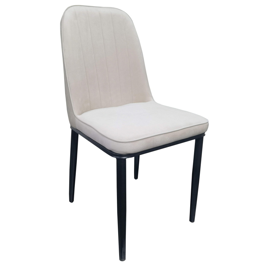 סט רביעיית כיסאות אוכל מרופדים בבד קטיפתי tudo design