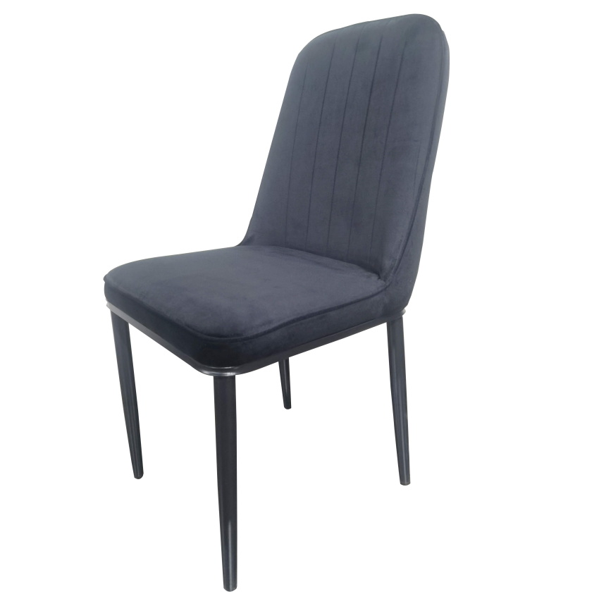 סט רביעיית כיסאות אוכל מרופדים בבד קטיפתי tudo design