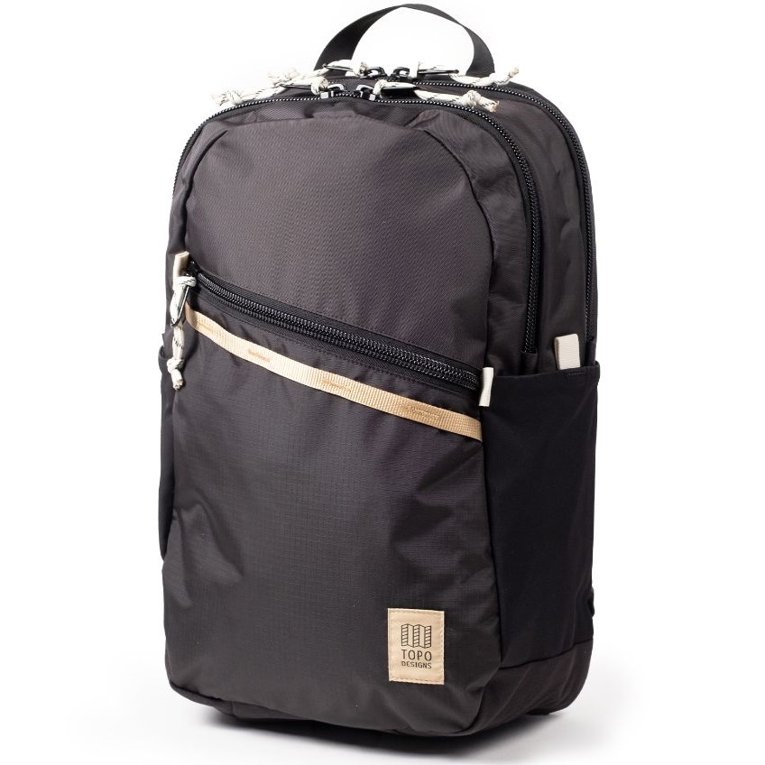 commuter backpack - black/neutral topo designs