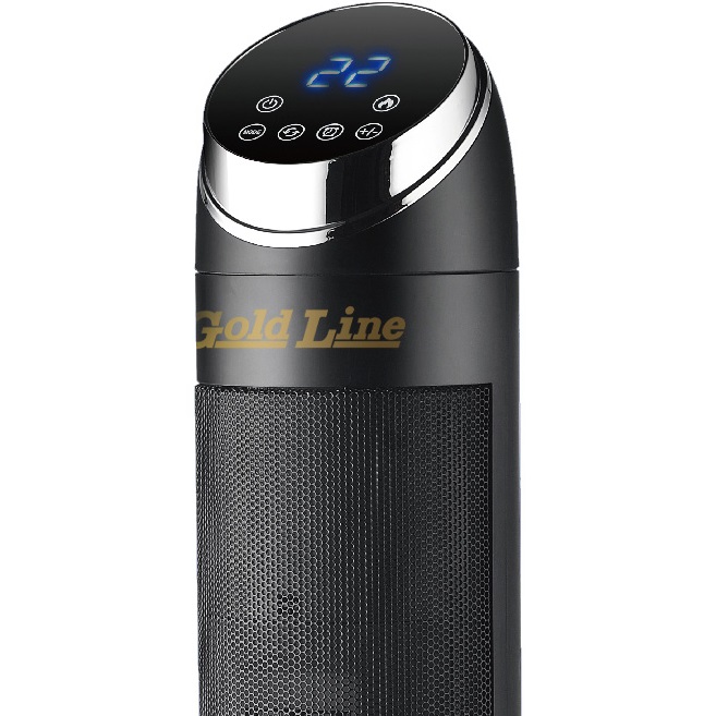 תמונה של מפזר חום מגדל כולל אפקט להבה ושלט gold line 2200w