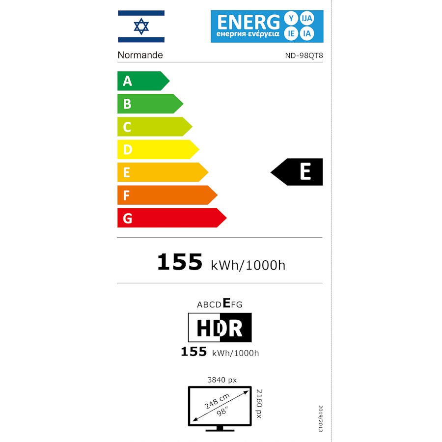 תווית אנרגיה - nd-98qt8 normande