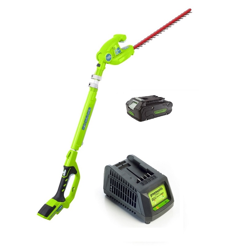גוזם גדר חיה גובה נטען Greenworks &lrm;99704/1