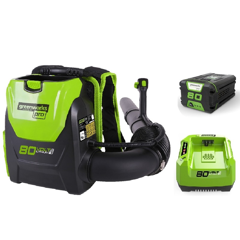מפוח גב נטען Greenworks 80V &lrm;99752/8