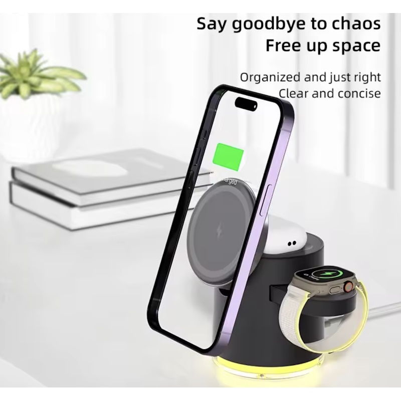 משטח טעינה מגנטי מתקפל למכשירי apple ‏dna comfort