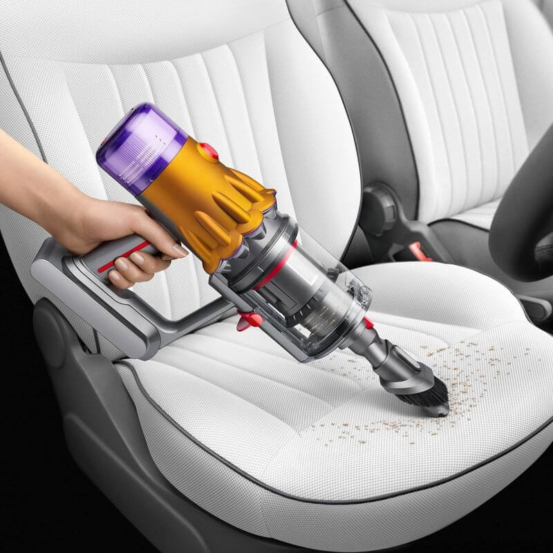 שואב אבק אלחוטי ידני כולל קרן לייזר dyson