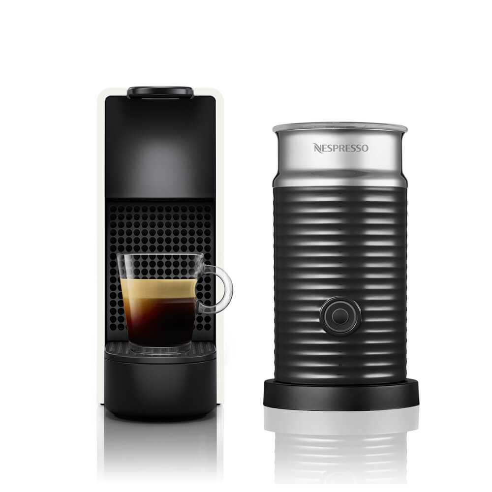 תמונה של מכונת קפה ומקציף nespresso
