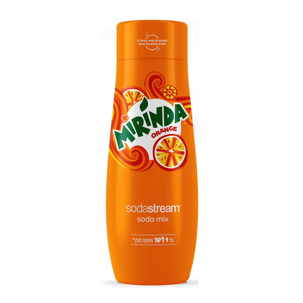 סירופ ליצירת משקה מוגז בטעם למכשירי SodaStream &lrm;Mirinda - יחידה 440 מ"ל