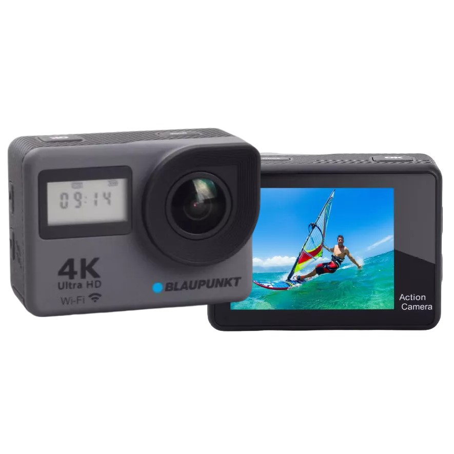 מצלמת אקסטרים 4k כולל מסך מגע blaupunkt