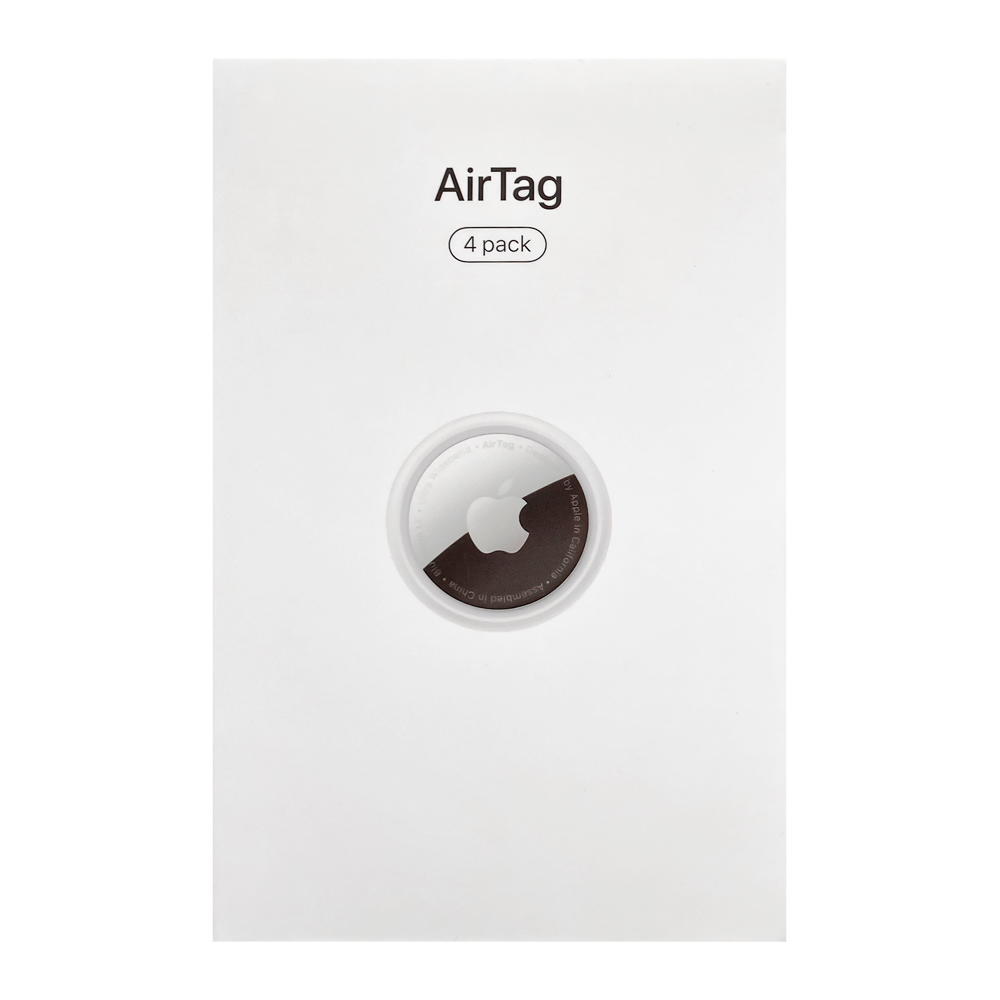מארז 4 יחידות AirTag - אביזר לשמירה ואיתור חפצים Apple &lrm;AirTag MX542ZM/A