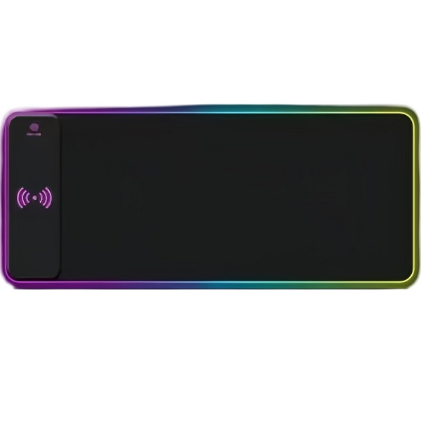 משטח לעכבר כולל תאורת RGB וטעינה אלחוטית DNA comfort &lrm;Black Wolf BWS-12