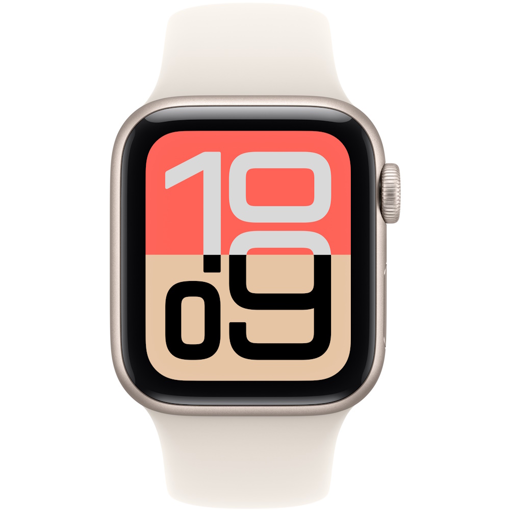 watch se 3 gps 40mm starlight aluminum case with starlight sport band - s/m apple