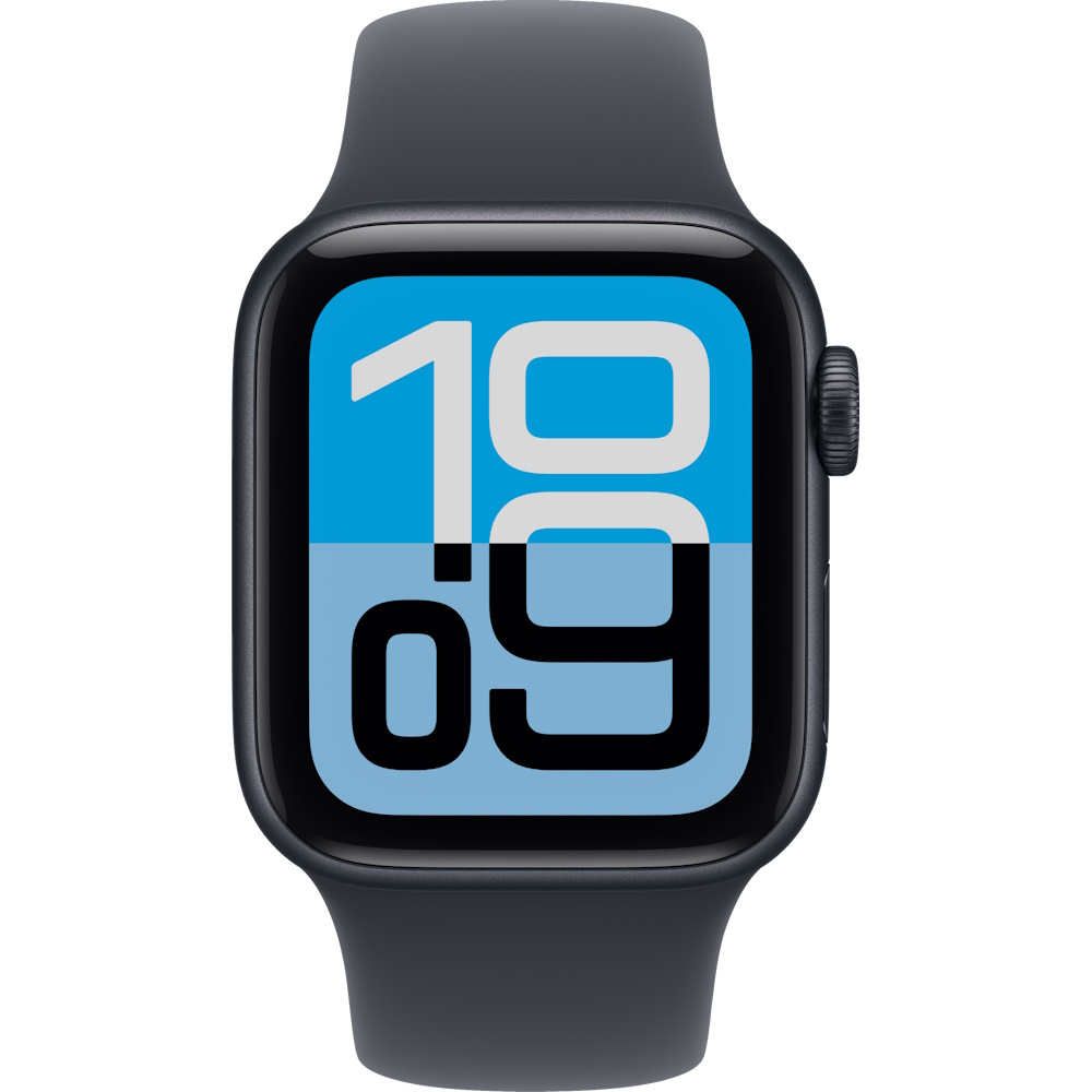 watch se 3 gps 40mm midnight aluminum case with midnight sport band - s/m יבואן רשמי apple