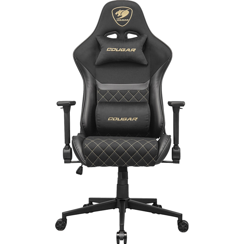 כסא גיימינג מעוצב ריפוד בד ארוג Cougar &lrm;Armor One V2 Gold F