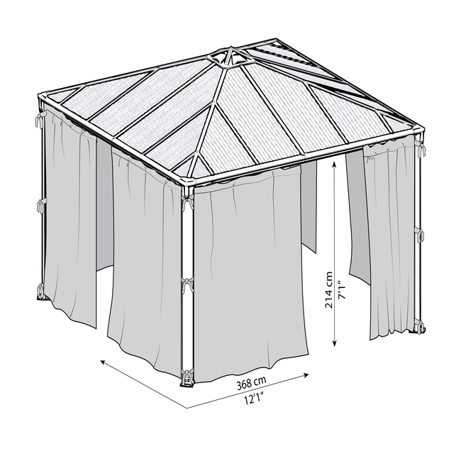 גזיבו 3x3 canopia