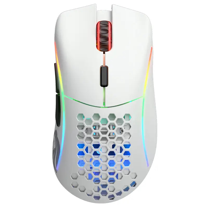עכבר גיימינג אלחוטי כולל תאורת RGB מובנית Glorious &lrm;Model D לבן