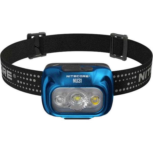 פנס ראש 550 לומנס Nitecore &lrm;NU31 כחול