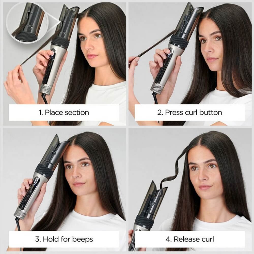 מסלסל שיער אוטומטי כולל טכנולוגיית babyliss auto-curl