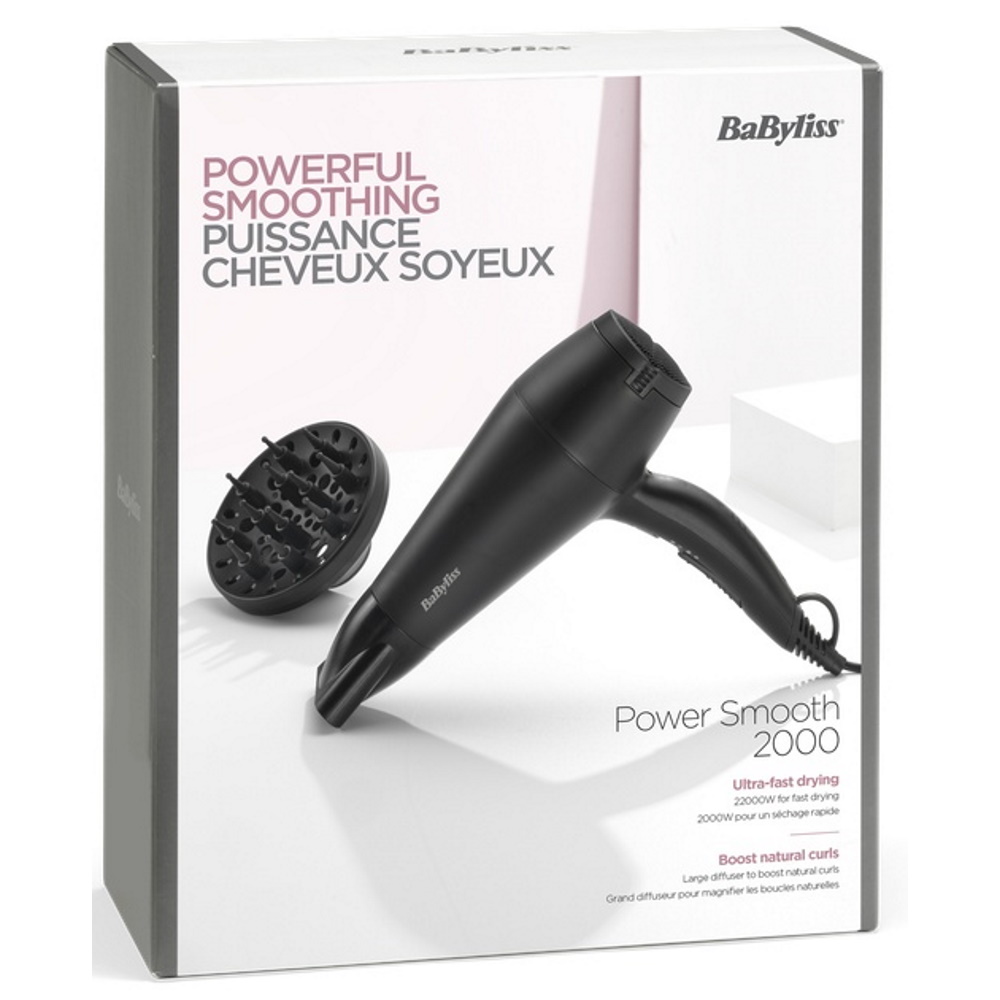 power smooth 2000 ba-d215de/ile babyliss