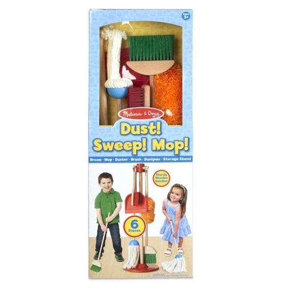 dust! sweep! mop! pretend cleaning (גילאי 6+) melissa&doug