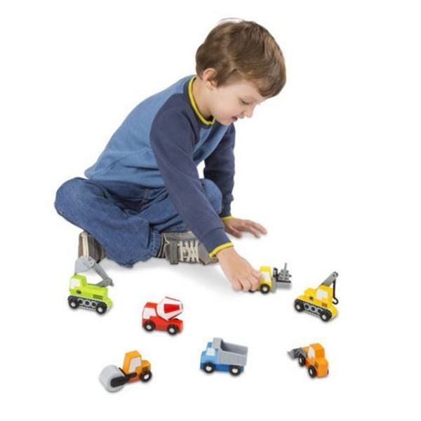 construction site vehicles set melissa&doug