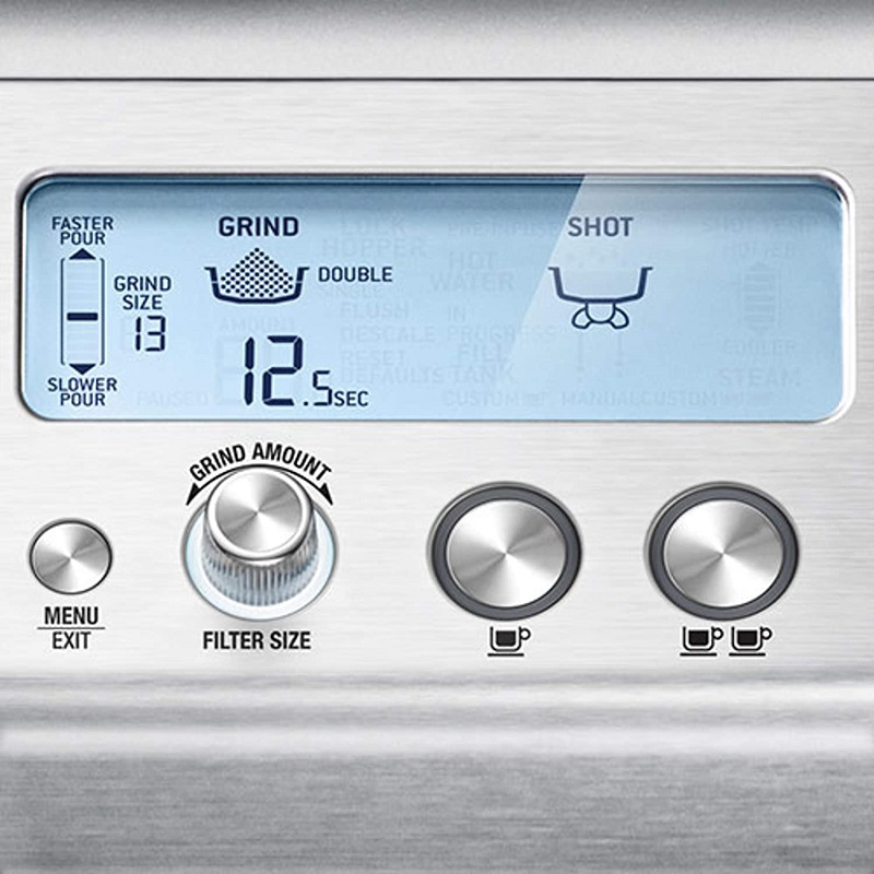 מכונת אספרסו טוחנת משולבת זרבובית הקצפה breville