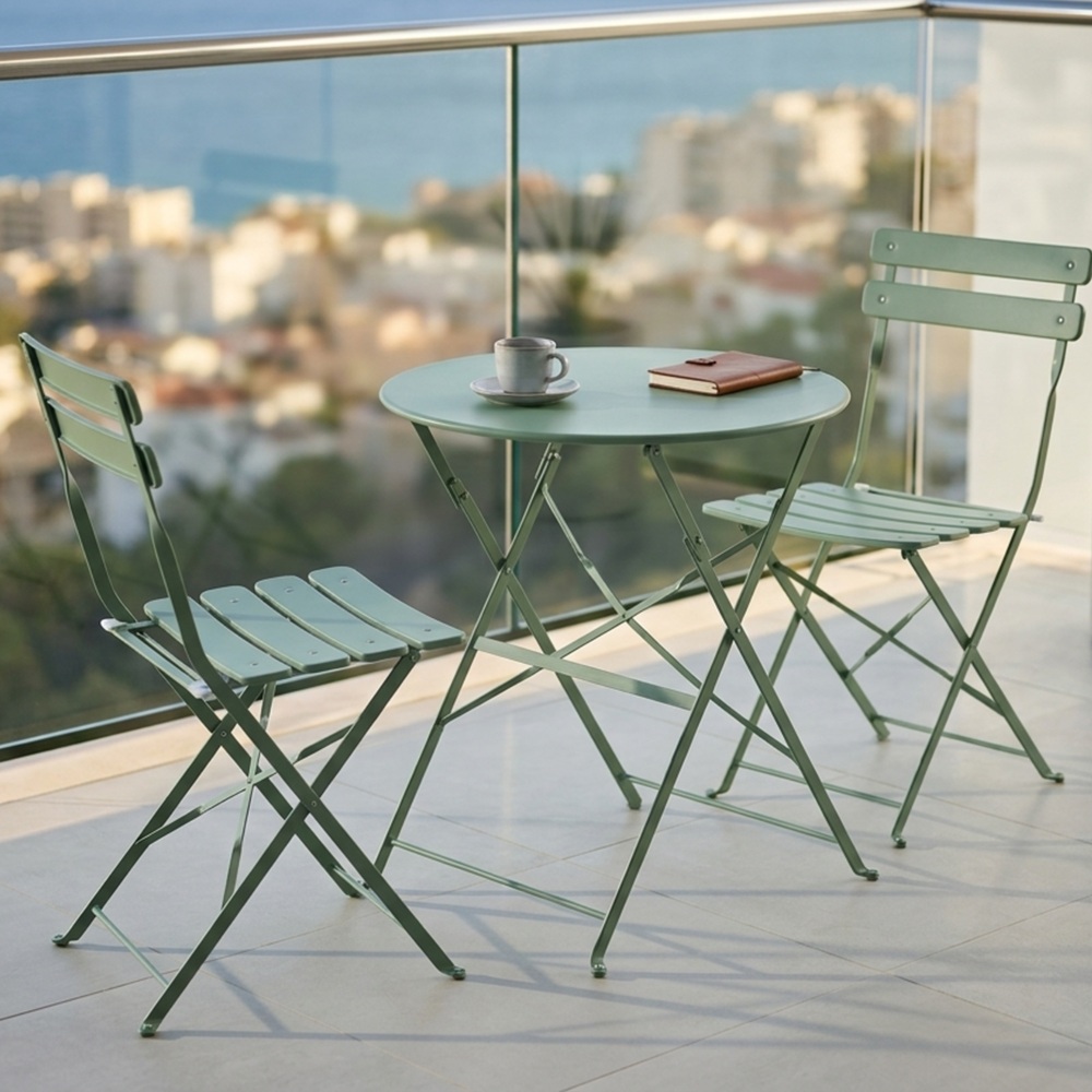 פינת ישיבה זוגית מעוצבת כולל שולחן תואם Playa &lrm;ביסטרו ירוק