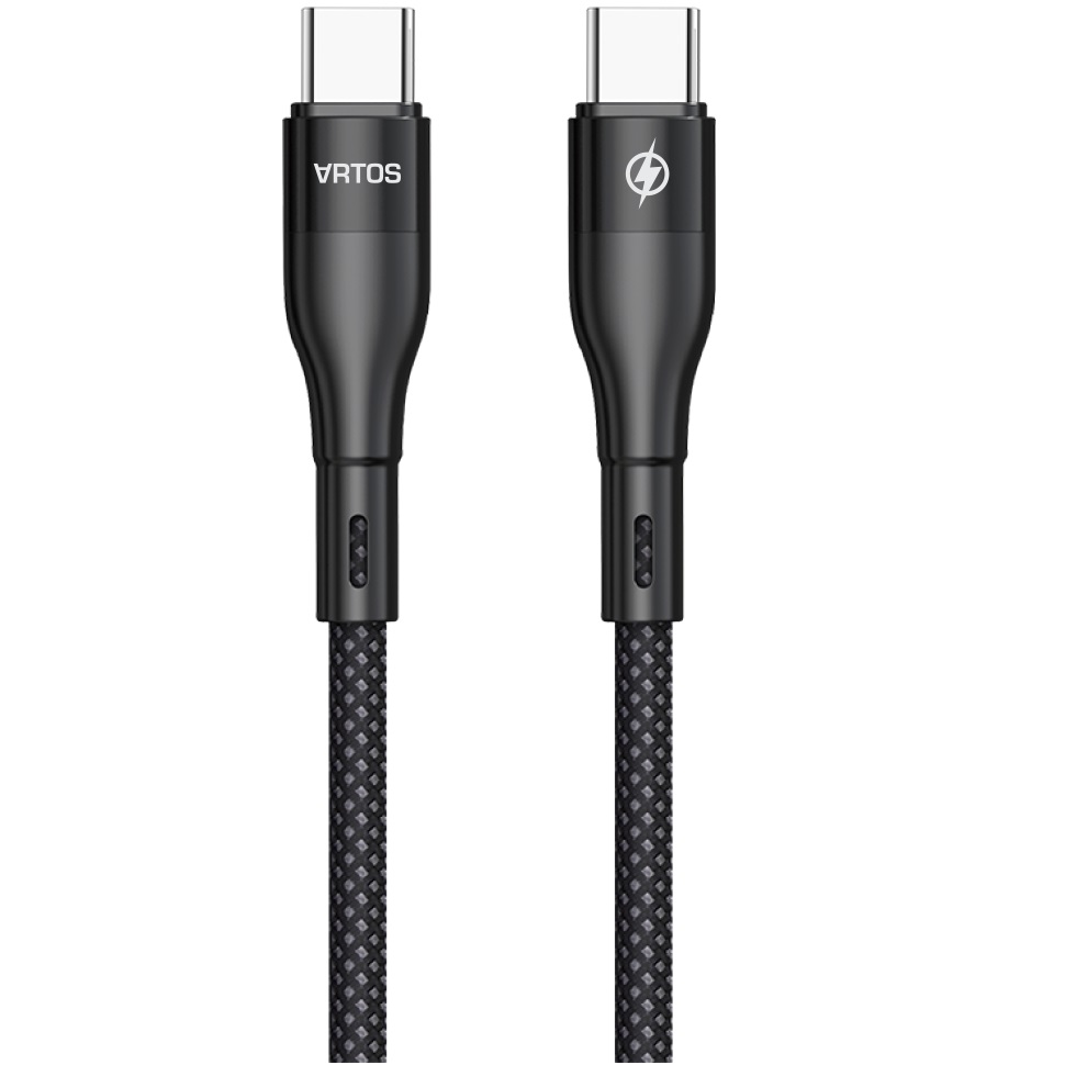 magnetic flod cable - שחור artos
