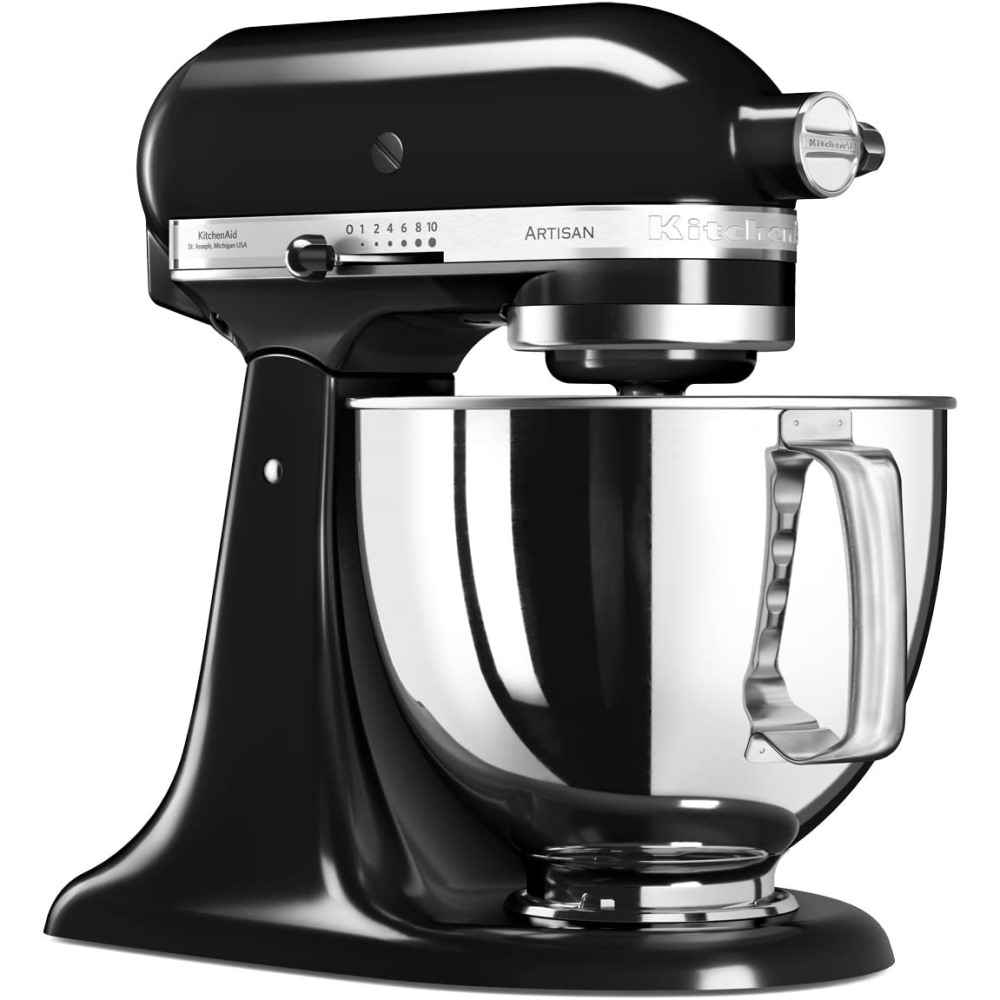 artisan 5ksm125eob שחור מבריק *עודפי מלאי* kitchenaid
