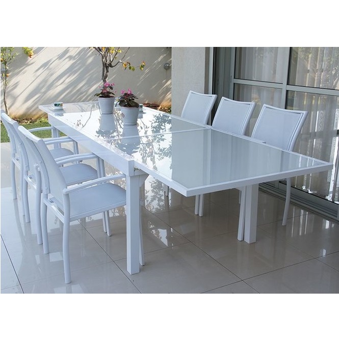 מערכת גן - פינת אירוח 4 כסאות ושולחן נפתח עד 320 ס