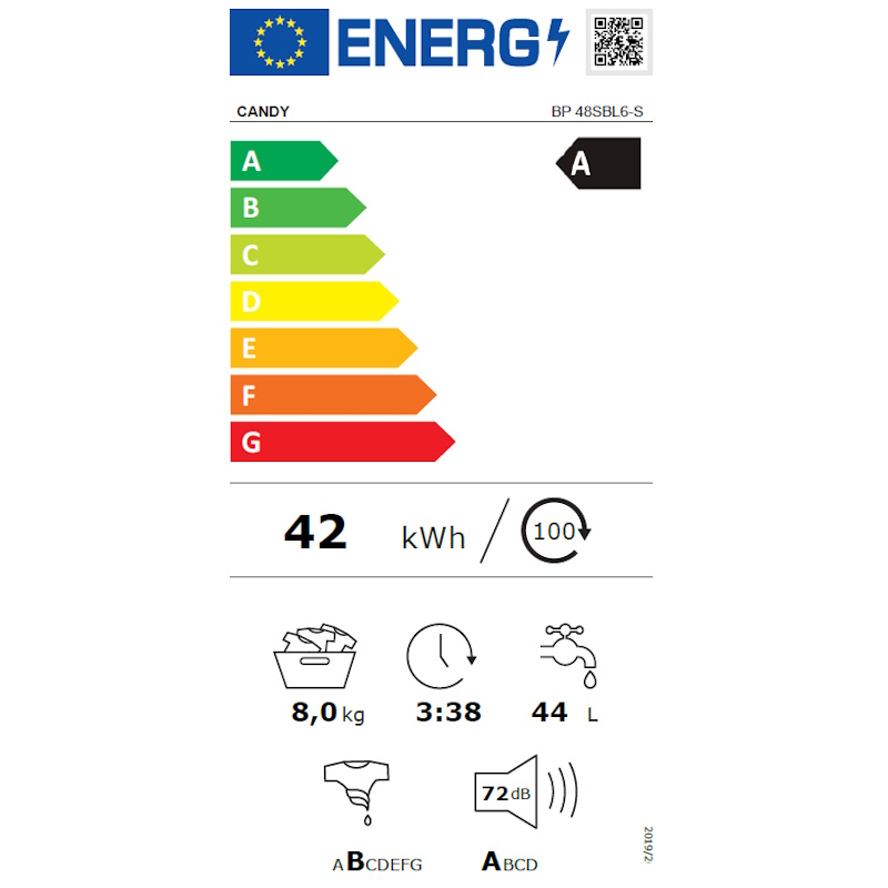 תווית אנרגיה - bp 48sbl6-s candy