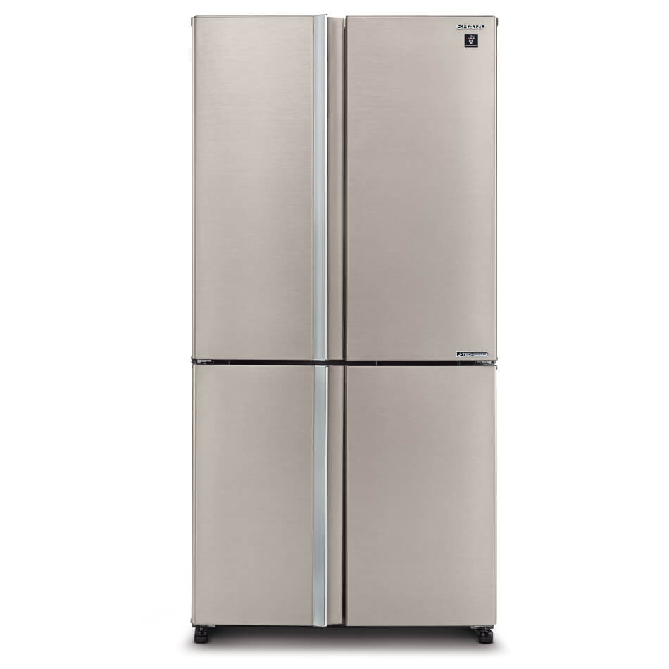 מקרר 4 דלתות - 572 ליטר Sharp &lrm;SJ-8950BS כסוף בהיר