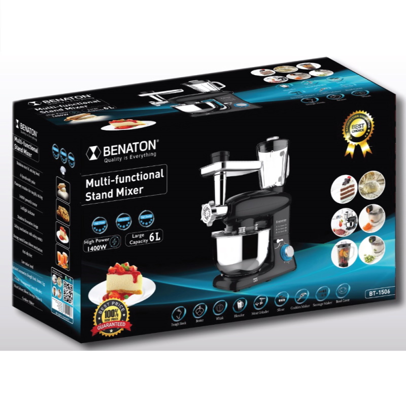 תמונה של מיקסר משולב בלנדר ומטחנת בשר benaton