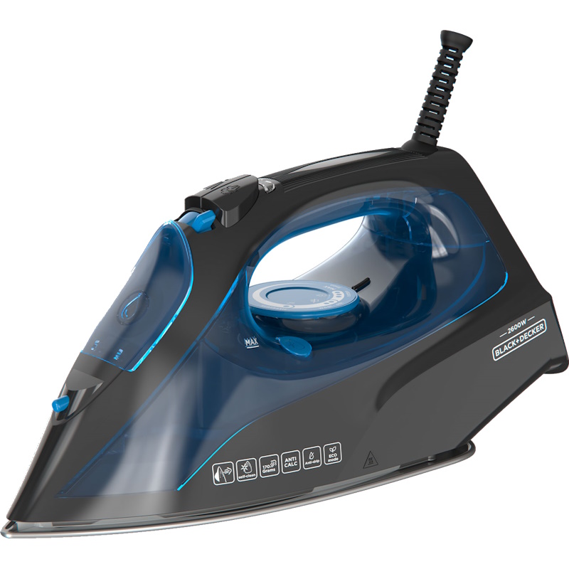 מגהץ אדים 2600W ‏Black & Decker &lrm;BXIR2605E