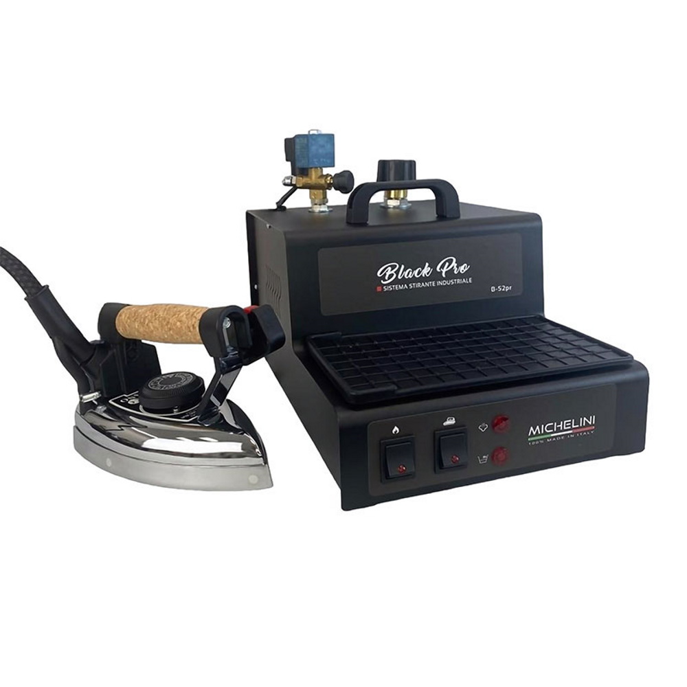 מגהץ קיטור מקצועי טורבו Michelini &lrm;Black Pro B-52PR