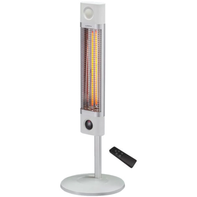 תנור חימום רצפתי אינפרא אדום 1700W כולל שלט ‏Veito &lrm;CH 1800 RC לבן